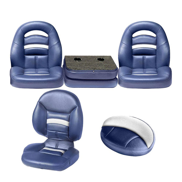 boat seat accessories bass fishing Fish & Ski Seats (51" Rear Bench) Each kit includes deck base Fish & Ski (Rear Bucket