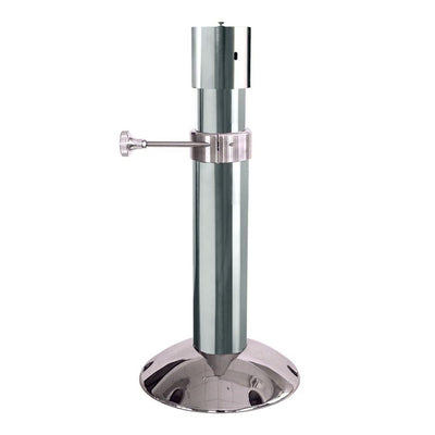 316 #8 Mirror Finish Stainless Steel Gas Adjustable 4" Pedestal