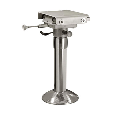 Polished Anodized Aluminum Double Power Pedestal and Slider